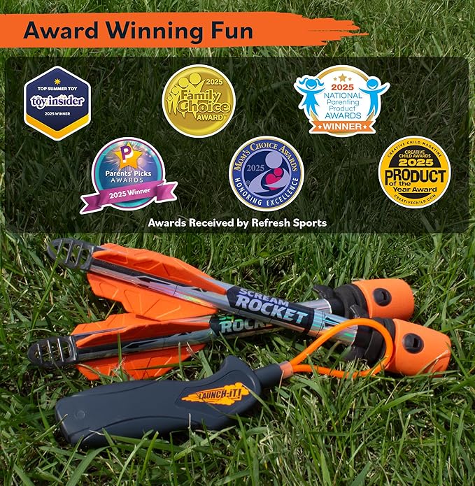 Toy Rocket Launcher for Kids: Outdoor Toys Slingshot Rocket Launchers - Best Gifts for Boys & Girls All Ages - Fun Stocking Stuffers for Kids & Teen Boy Gifts for 8 9 10 11 12+ Year Old Boys Gift Idea