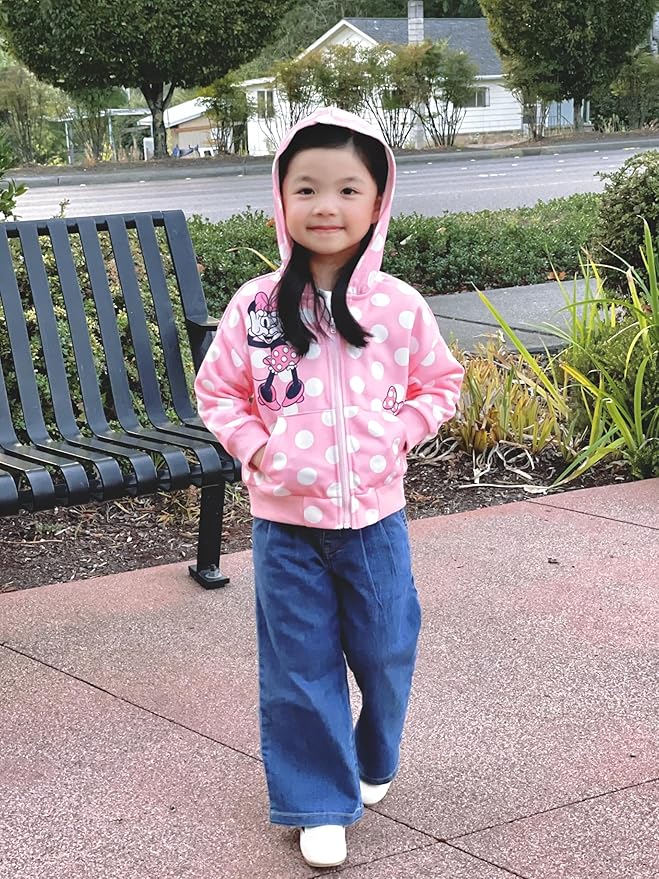 Disney Frozen Stitch Princess Minnie Mickey Spiderman Girls/Boys Zip Up Hoodie Fall Zipper Sweatshirt Jacket Toddler-Big Kid