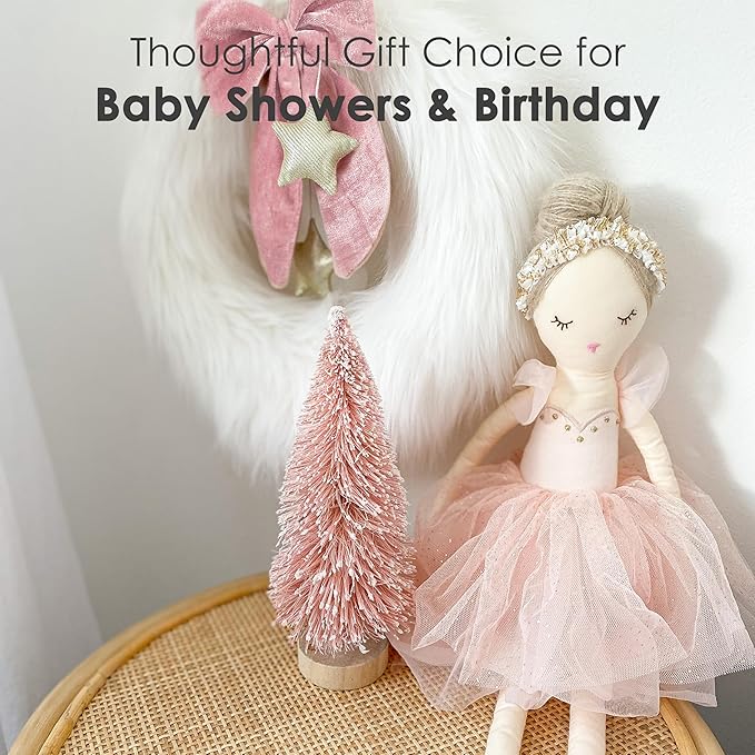 MON AMI Belle The Ballerina Stuffed Doll – 22”, Plush Ballerina Doll for Girls, Use as Toy or Room Decor