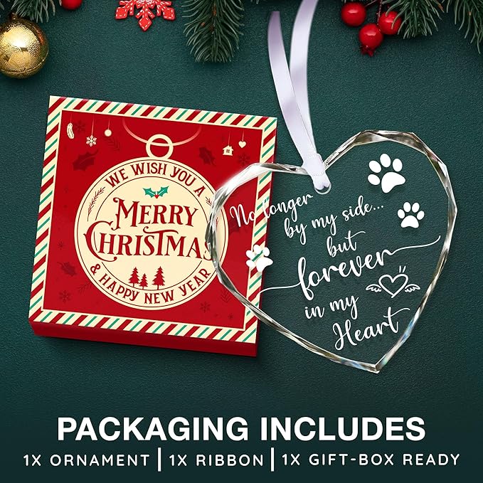 Pet Memorial Ornament for Christmas Tree - Unique Ornaments for Memory Keepsake - Ideal Gifts for pet Memorials - Pet Loss Gifts - A Ornament Reminder of Puppy Memories