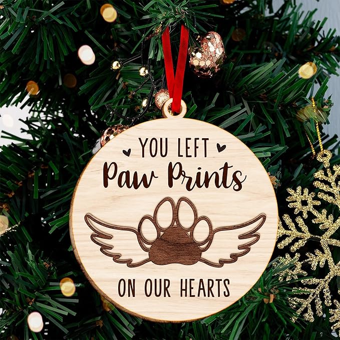 Pet Memorial Ornament for Christmas Tree - Unique Ornaments for Memory Keepsake - Ideal Gifts for pet Memorials - Pet Loss Gifts - A Ornament Reminder of Puppy Memories