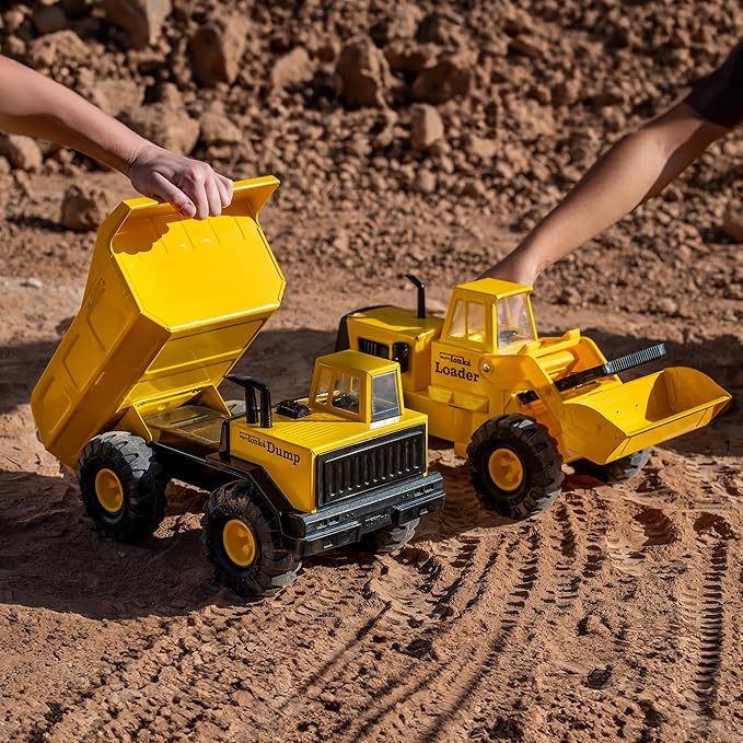 Tonka Retro Front Loader - Collector's Edition - Made with 2X More Steel, Kids Construction Toy, Metal Truck, Toy Truck for Boys and Girls, Kids, Toddlers, Ages 3+