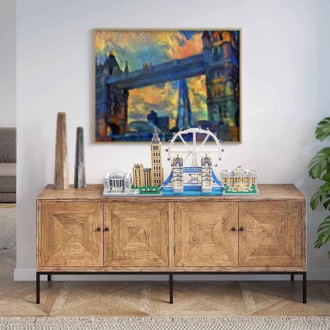 New Architecture London Skyline Building Set - Fun & Satisfying Model Kit with 3430pcs - Gift for Adults 14+ - Micro Mini Blocks