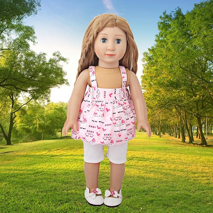 10 Sets of 18 Inch American Doll Clothes, Including 10 of Doll Clothing Dress Outfits for Gift Dolls, Birthday Gifts for Kids