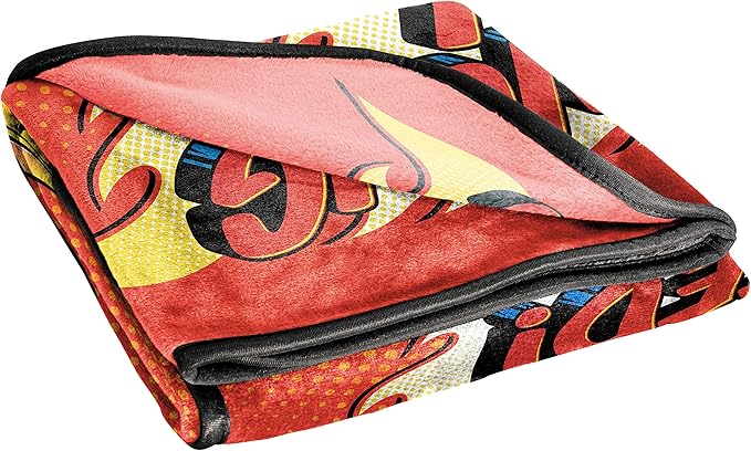 Jay Franco Blaze and The Monster Machines Kid's Throw Blanket, Plush 46" x 60" Throw Blanket for Boys & Girls, Soft Fleece Throw Blanket for Toddlers, Cozy, Fade Resistant Warm Blanket for Kids, Red