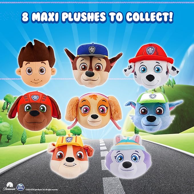 PAW Patrol Plush, Blind Box Surprise Plushies - Mighty Pups Toy, Cute Stuffed Animal - Great for Gifts & Party Favors, Aged 3+ (4-Pack)