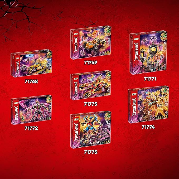 LEGO NINJAGO Zane's Golden Dragon Jet, 71770 Toy Plane Set, Birthday Gift Idea for Kids, Boys and Girls 7 Plus Years Old with Cole & Zane Minifigures