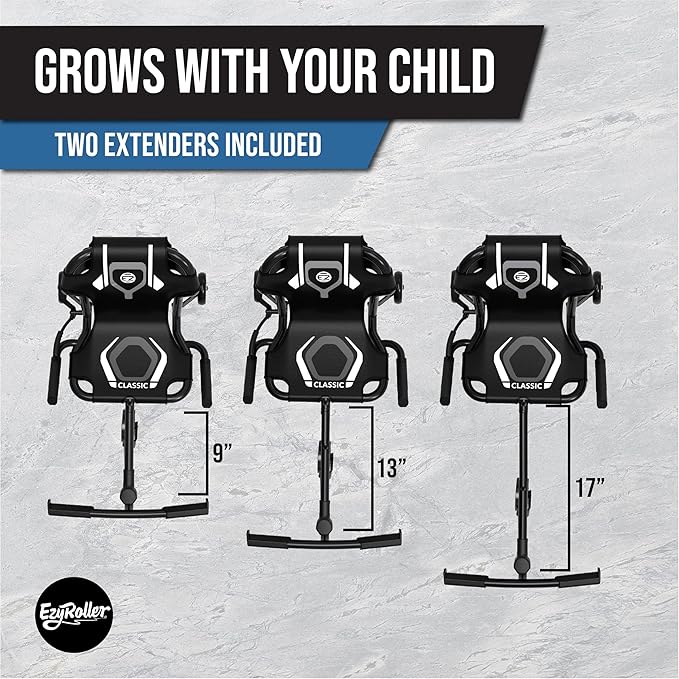 EzyRoller Classic X Ages 4+, 45lbs - 120lbs - Black