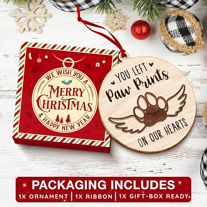 Pet Memorial Ornament for Christmas Tree - Unique Ornaments for Memory Keepsake - Ideal Gifts for pet Memorials - Pet Loss Gifts - A Ornament Reminder of Puppy Memories