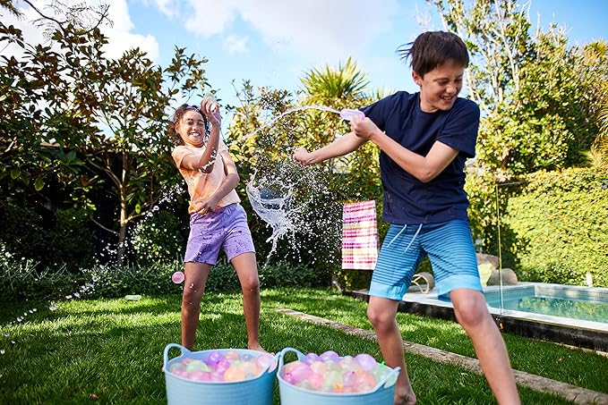Original Bunch O Balloons Tropical Party 330+ Rapid-Filling Self-Sealing Water Balloons (Amazon Exclusive 10 count, pack of 1) by ZURU Water Balloon for the Whole Family, Kids, Teens and Adults