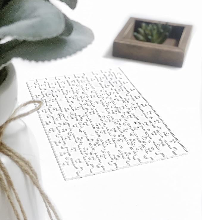 The Clearly Impossible Puzzle ® 100 Pieces - Clear Difficult Jigsaw Puzzle - False Edge Pieces - Clear Hard Puzzle - 100 Piece