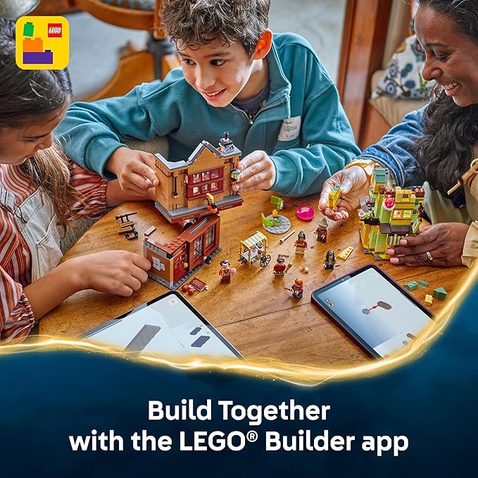 LEGO Harry Potter Quality Quidditch Supplies & Ice Cream Parlour - Kids Toy - Diagon Alley Building Set for Boys and Girls 8+ - Harry Potter Collectible - Gift Idea for Birthdays - 76452