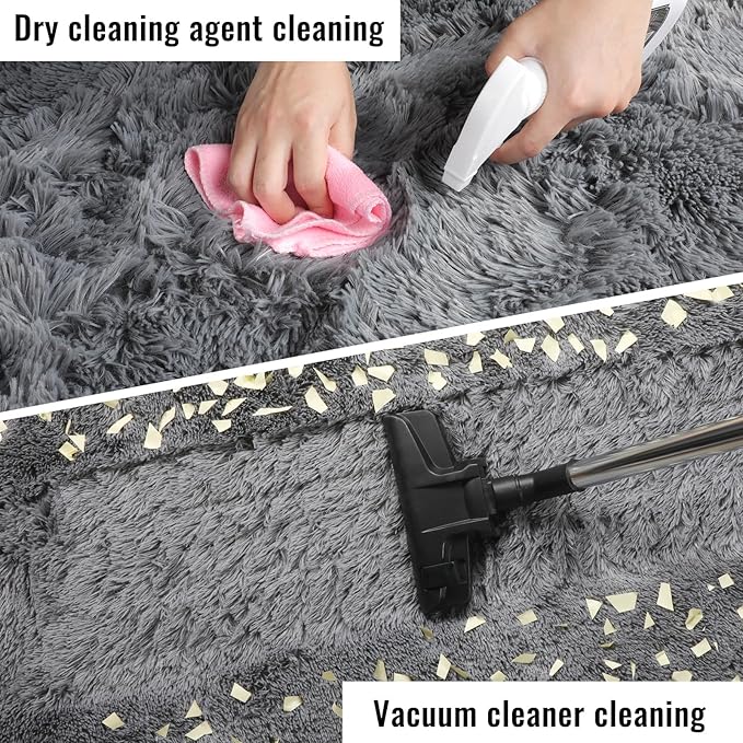 PAGISOFE Grey Washable Area Rugs for Living Room Bedroom Rug 5x8 Rugs Soft Plush Fluffy Rug for Dorm Room Classroom Home Office Nursery Thick Indoor Carpet Fuzzy Modern Farmhouse Rugs Kids Playroom