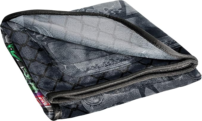 Jay Franco Monster Jam Kids' Plush 46" x 60" Fleece Throw Blanket for Toddlers, Fade Resistant, Grave Digger Truck