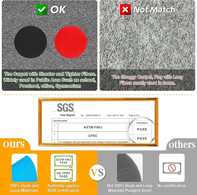 7 Inch Carpet Spots Markers Carpet Circles Carpet Markers for Kids Classroom Social Distancing, IKAYAS 30Pcs Removable Carpet Spots for Classroom Decoration Teacher Supplies, 6 Colors