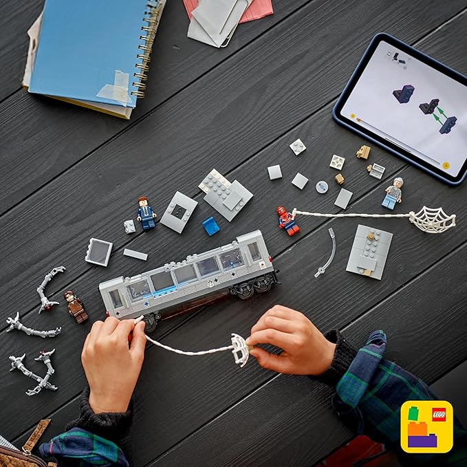 LEGO Marvel Spider-Man vs. Doc Ock Subway Train Scene - Action Figures Kids Toy - Spider-Man Building Toy for Boys & Girls, Ages 9+ - Marvel Collectible with 4 Minifigures - Birthday Gift Idea- 76321