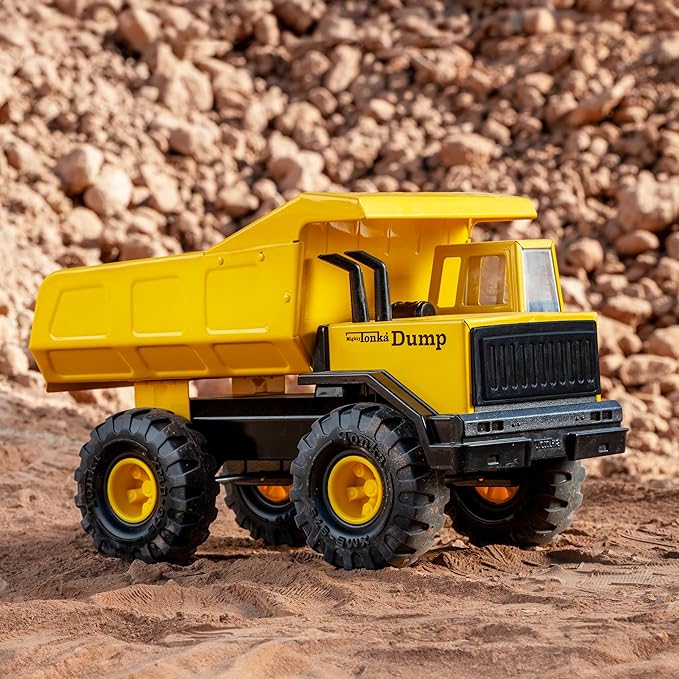 Tonka Retro Mighty Dump Truck - Collector's Edition - Made with 2X More Steel, Kids Construction Toy, Metal Truck, Toy Truck for Boys and Girls, Kids, Toddlers, Ages 3+