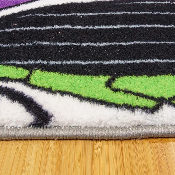 Gertmenian Disney Toy Story Rug Boys Girls Childrens Bedroom Decor Kids Home Play Room Mat Bedding Area Carpet, 3x5 Small, Woody Buzz Lightyear Gray Blue