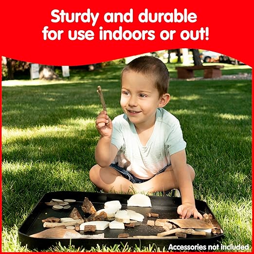 edxeducation Fun2 Play Tray - Infinite Black - Mini Tuff Tray for Kids - Ages 18m+ - Portable Sensory Play for Toddlers