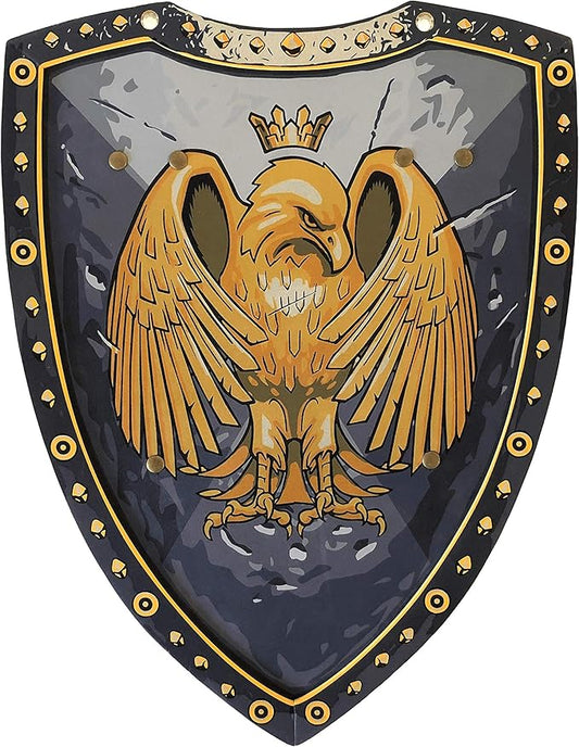 Liontouch - Golden Eagle Knight Shield - Age 3-8 Years | Medieval Pretend Play Foam Toy for Boys with Eagle Theme | Safe Weapon & Battle Accessory for Kid’s Dress Up & Costumes
