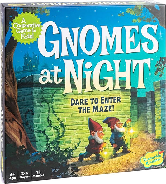 Peaceable Kingdom Gnomes at Night A Cooperative Maze Game for 2 to 4 Kids Ages 6+