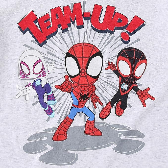 Marvel Spidey & His Amazing Friends Boys 4 Pack T-Shirt for Toddler and Big Kids