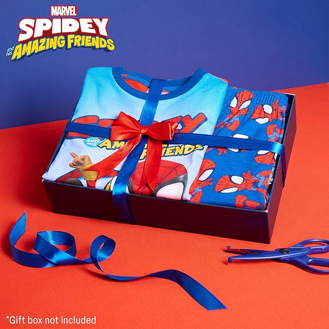 Marvel Spiderman Pajamas for Boys Teens Long PJs Set Lounge Set Comfy Sleepwear