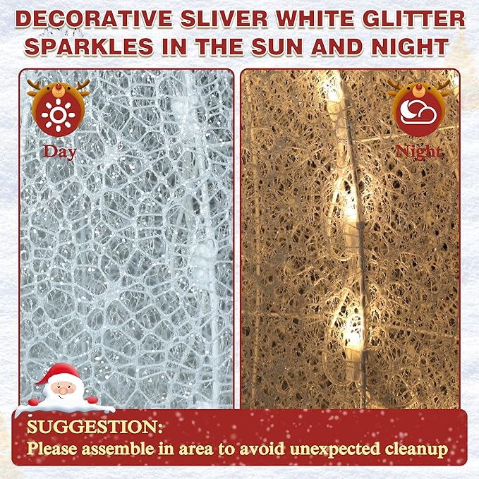 BlueWish Snowman Christmas Decorations, 5FT Lighted Snowman Decorations for Outdoor, Christmas Decorations Outdoor Warm Light Up 90 LED for Yard Indoor Garden Lawn