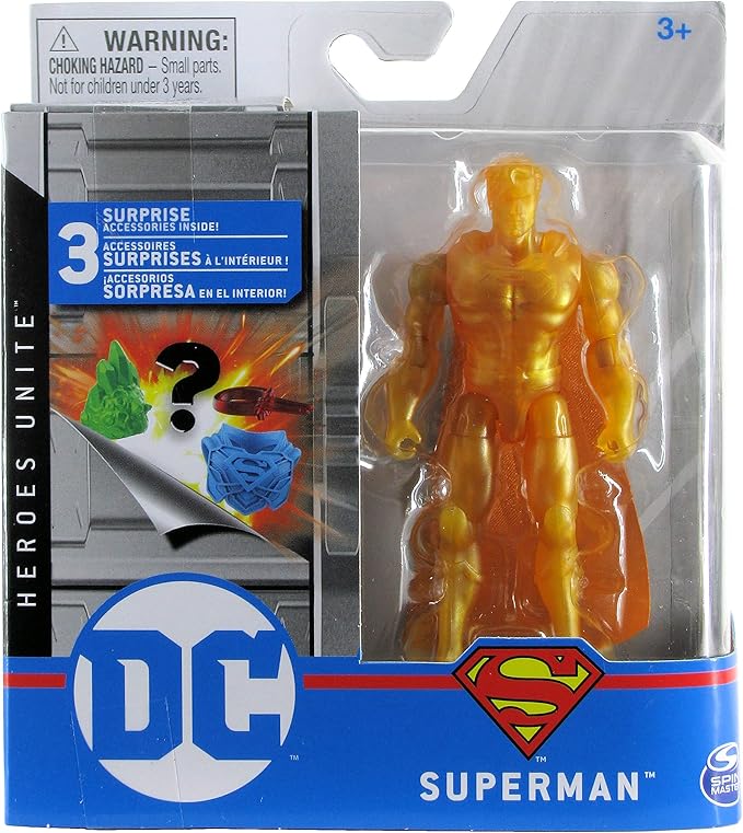 DC Heroes Unite 2020 Superman (Gold Chase) 4-inch Action Figure by Spin Master