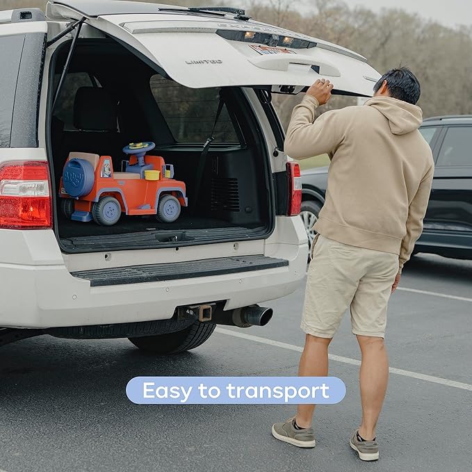 Bluey 6V Ride On Car for Toddlers - Interactive Electric Car for Kids with Sound Effects & Music, Riding Toy for Boys & Girls, Includes 6V Rechargeable Battery & Charger