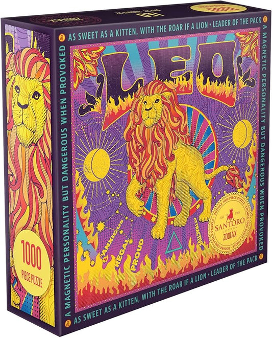 Zodiax - 1000 Piece Jigsaw Puzzle - Leo - Fun Birthday Gift For Kids, Adults | Astrology Gifts for Women and Men | Zodiac Horoscope Puzzle