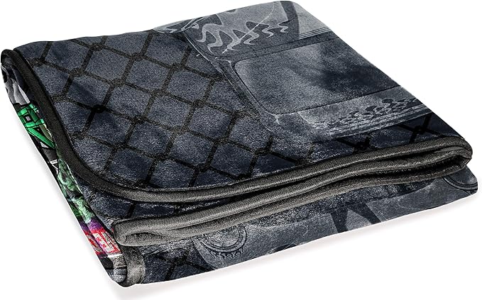 Jay Franco Monster Jam Kids' Plush 46" x 60" Fleece Throw Blanket for Toddlers, Fade Resistant, Grave Digger Truck