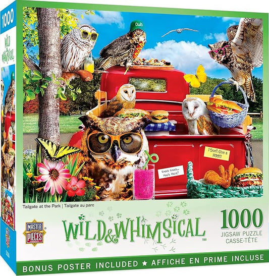 MasterPieces - 1000 Piece Jigsaw Puzzle, Tailgate at the Park, Funny Animals, Activity for Adults, Family, Kids, Matte Finish, 19.25" x 26.75"