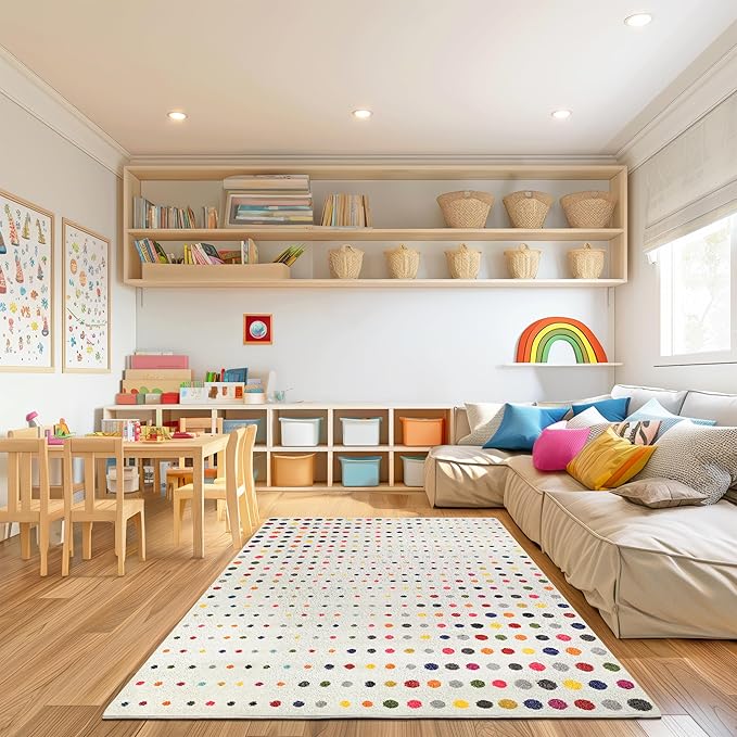 nuLOOM Dorie Polka Dot Runner Rug, 2' 5" x 8', Multi