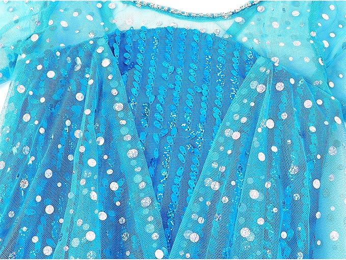 Princess Dresses for Girls Luxury Sequin Princess Costume Kids Fancy Dress up for Halloween Carnival Party Cosplay