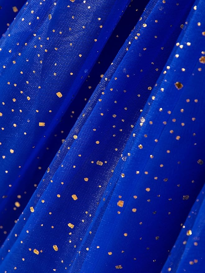 Disney Frozen Elsa Princess Cinderella Ariel Jasmine Rapunzel Baby/Toddler Dress, Ruffle Long-Sleeve Mesh Overlay Tulle Dress