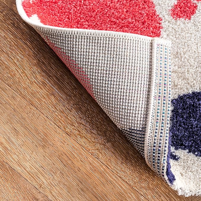 nuLOOM Pinkie Handprint Kids Area Rug, 8x10, Multi