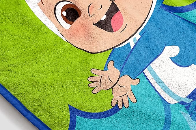 Jay Franco Cocomelon JJ Baby Shark Kid's Plush Throw Blanket - 46" x 60" Soft Fleece Blanket for Toddlers, Cozy, Fade Resistant
