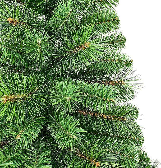 4FT Unlit Artificial Christmas Tree with Hard Needle and PVC Branches, Full Shape, Plastic Stand, Indoor Holiday Decoration