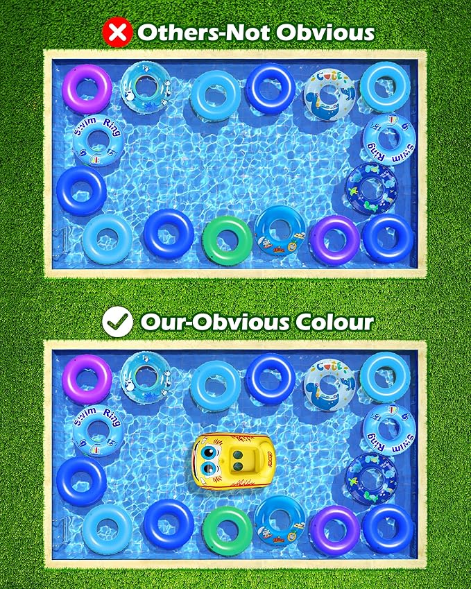 HopeRock Kids Pool Float with Water Gun,Inflatable Ride-on Swimming Pool Toy for Boys Aged 3-8 Years, Toddlers Pool Float Perfect for Summer Fun-Pool Float Kids, Ride-on Swimming Pool Toys（Yellow）